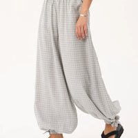 AFENDS LYANA HEMP BALLOON PANT - SILVER BIRCH