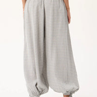 AFENDS LYANA HEMP BALLOON PANT - SILVER BIRCH