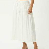AFENDS MARLOW BLANC MIDI SKIRT - WHITE