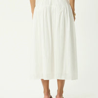 AFENDS MARLOW BLANC MIDI SKIRT - WHITE