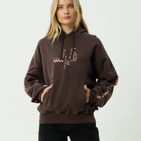 AFENDS REALITY CHECK RECYCLED BOXY PULL ON - COFFEE