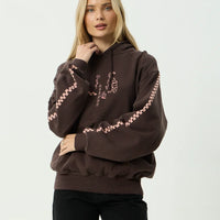 AFENDS REALITY CHECK RECYCLED BOXY PULL ON - COFFEE
