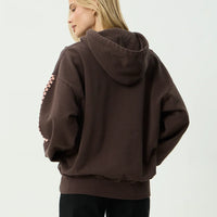 AFENDS REALITY CHECK RECYCLED BOXY PULL ON - COFFEE