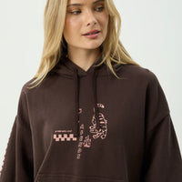 AFENDS REALITY CHECK RECYCLED BOXY PULL ON - COFFEE