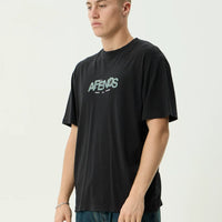 AFENDS SAFETY RETRO TEE - STONE BLACK