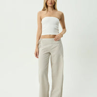 AFENDS SOFIA WIDE LEG PANT - REVERB MOONBEAM CHECK