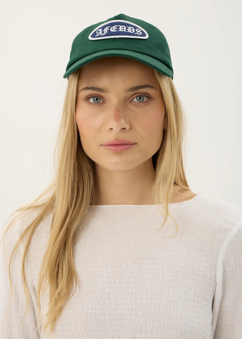 AFENDS SUMMIT RECYCLED FIVE PANEL CAP - PINE