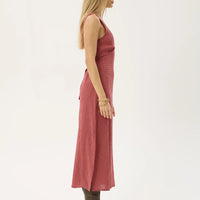 AFENDS TULLY SEERSUCKER MAXI DRESS - INDY ROSE CHECK