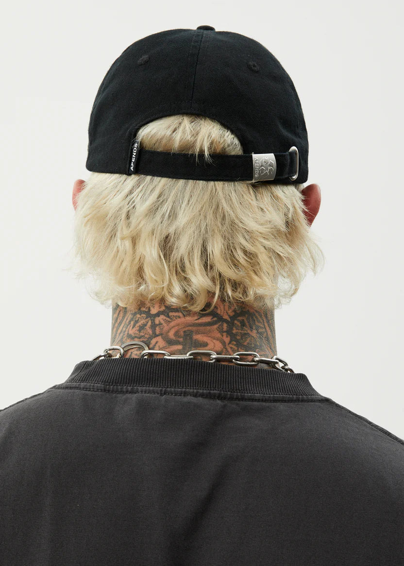 AFENDS DAYLIGHT PANELLED CAP -  STONE BLACK