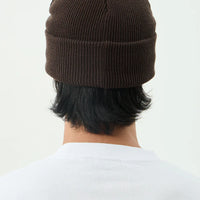 AFENDS HOME RECYCLED CUFFED BEANIE - COFFEE