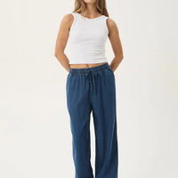 AFENDS PALMER WIDE LEG PANT - INK