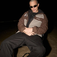 AFENDS SPICY RECYCLED SPORTS SPRAY JACKET - OLIVE