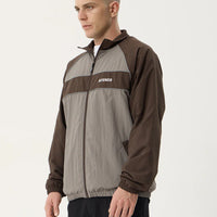 AFENDS SPICY RECYCLED SPORTS SPRAY JACKET - OLIVE