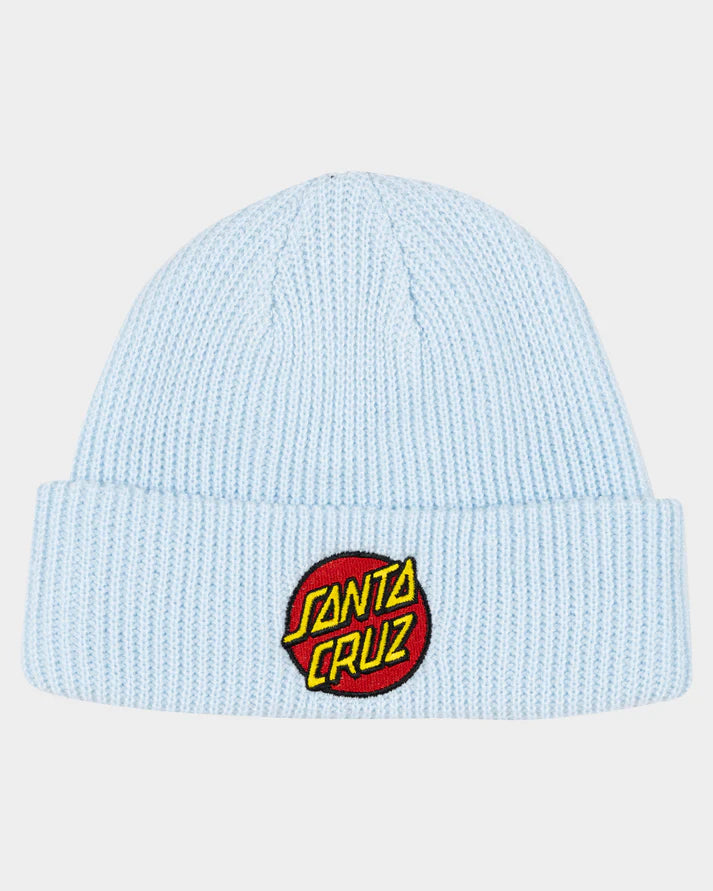 SANTA CRUZ CLASSIC DOT PATCH BEANIE - LIGHT BLUE