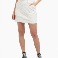 ALL ABOUT BELLE CORD SKIRT - VINTAGE WHITE