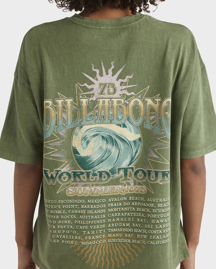 BILLABONG TAKE A TOUR TEE - ARMY