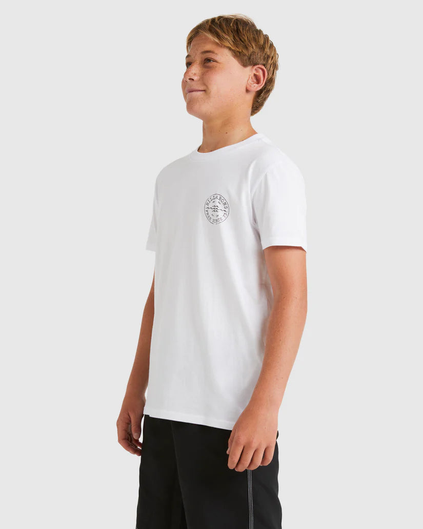 BILLABONG BOYS BIG WAVE DAZ T-SHIRT - WHITE