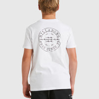 BILLABONG BOYS BIG WAVE DAZ T-SHIRT - WHITE
