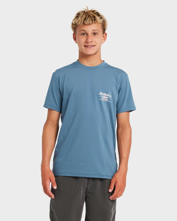 BILLABONG BOYS CROSSBOARDS  LF SHORT SLEEVE - REAL TEAL