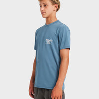 BILLABONG BOYS CROSSBOARDS  LF SHORT SLEEVE - REAL TEAL