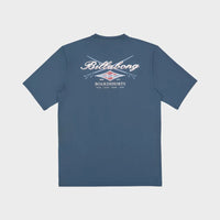 BILLABONG BOYS CROSSBOARDS  LF SHORT SLEEVE - REAL TEAL