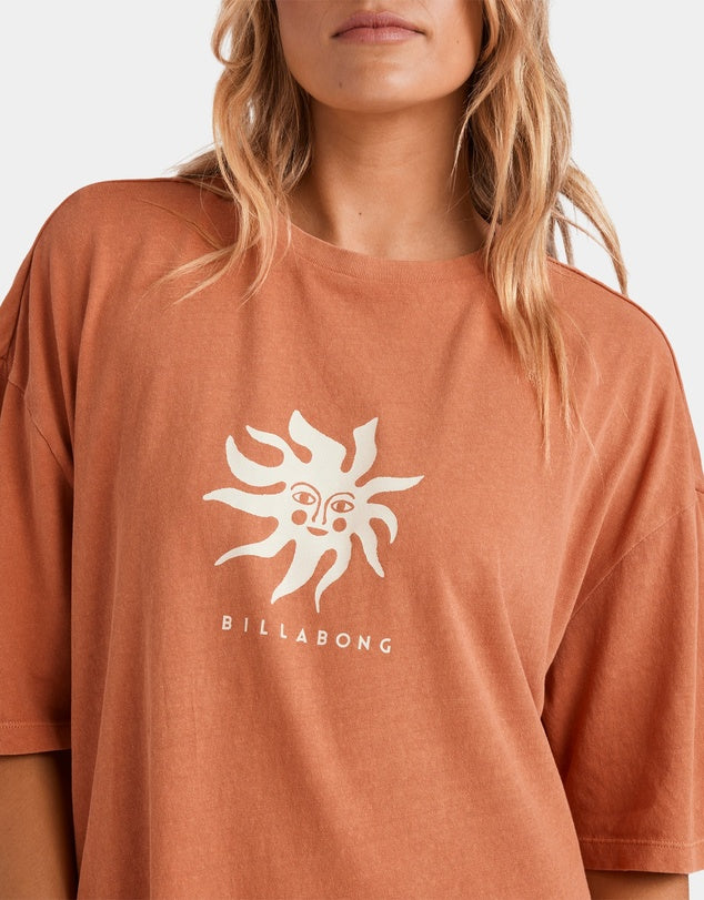 BILLABONG BRIGHT SUN TEE - KISS THE EARTH