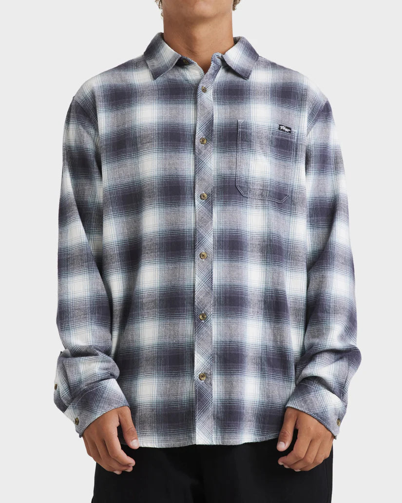 BILLABONG COASTLINE FLANNEL - OVERCAST BLUE PLAID