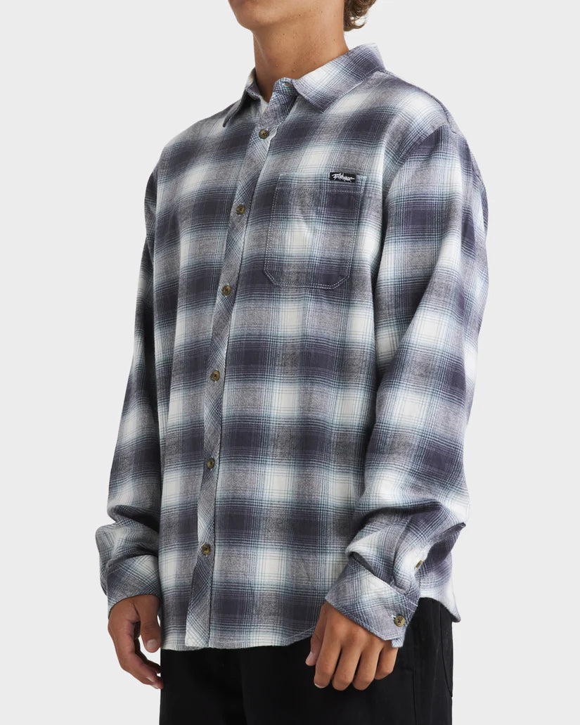 BILLABONG COASTLINE FLANNEL - OVERCAST BLUE PLAID