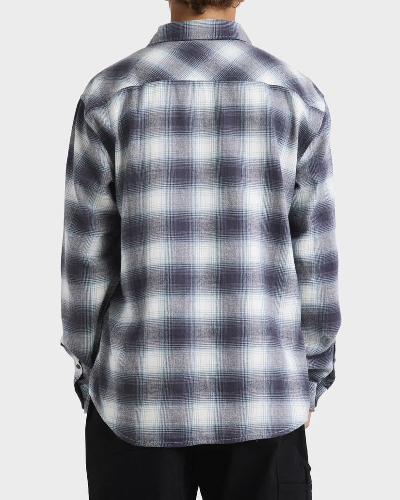 BILLABONG COASTLINE FLANNEL - OVERCAST BLUE PLAID