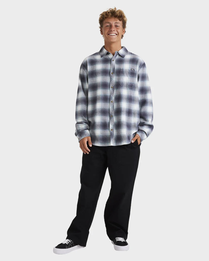 BILLABONG COASTLINE FLANNEL - OVERCAST BLUE PLAID