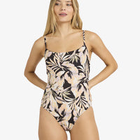 BILLABONG DRIFTING COAST MIA DD ONE PIECE - BLACK FLORAL