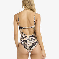 BILLABONG DRIFTING COAST MIA DD ONE PIECE - BLACK FLORAL