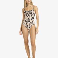 BILLABONG DRIFTING COAST MIA DD ONE PIECE - BLACK FLORAL
