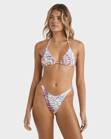 BILLABONG DYED PRETTY PANELLED TRIANGLE BIKINI TOP  - MULTI