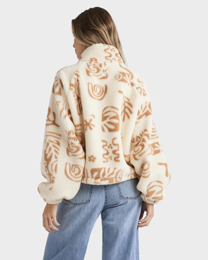 BILLABONG FEELING PLAYFUL HALF ZIP CREW