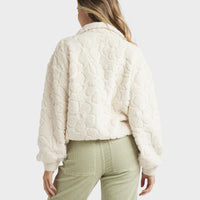 BILLABONG FIRESIDE COZY HALF ZIP - WHITECAP