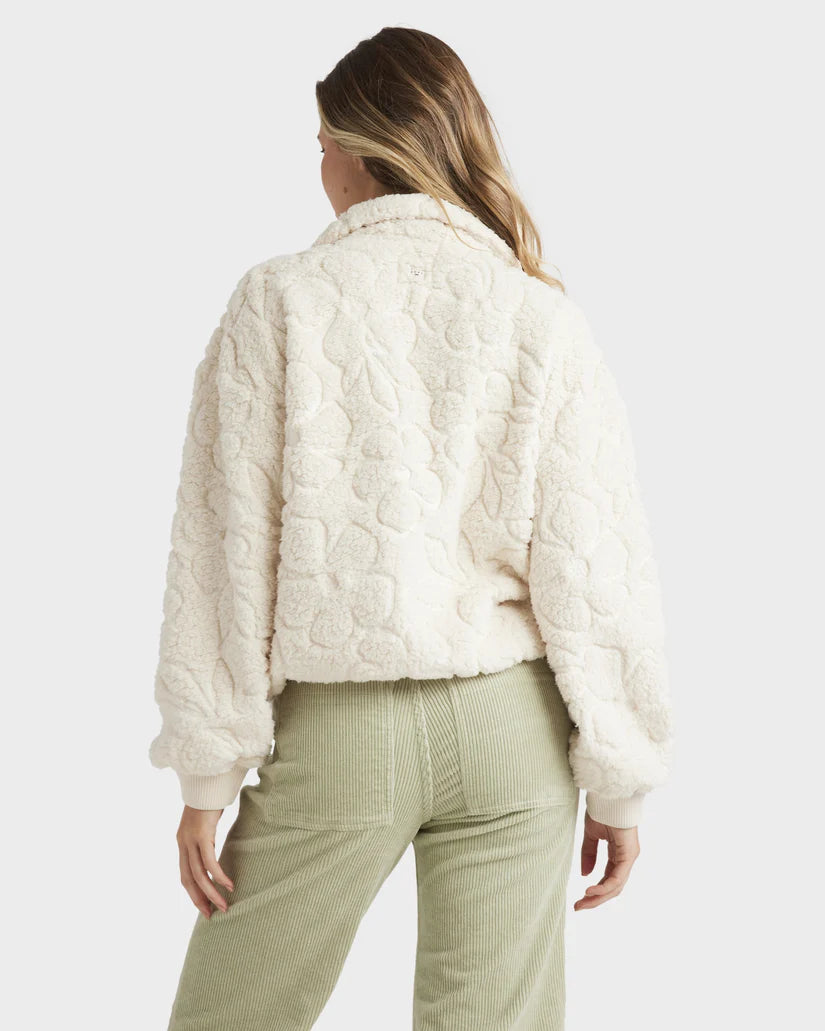 BILLABONG FIRESIDE COZY HALF ZIP - WHITECAP