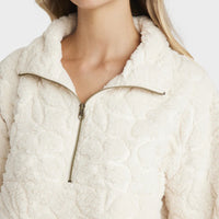BILLABONG FIRESIDE COZY HALF ZIP - WHITECAP