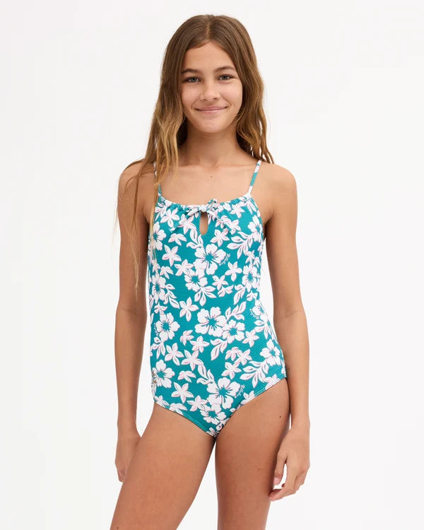 BILLABONG GIRLS COCONUT RUSH ONE PIECE - EVERGREEN