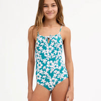 BILLABONG GIRLS COCONUT RUSH ONE PIECE - EVERGREEN