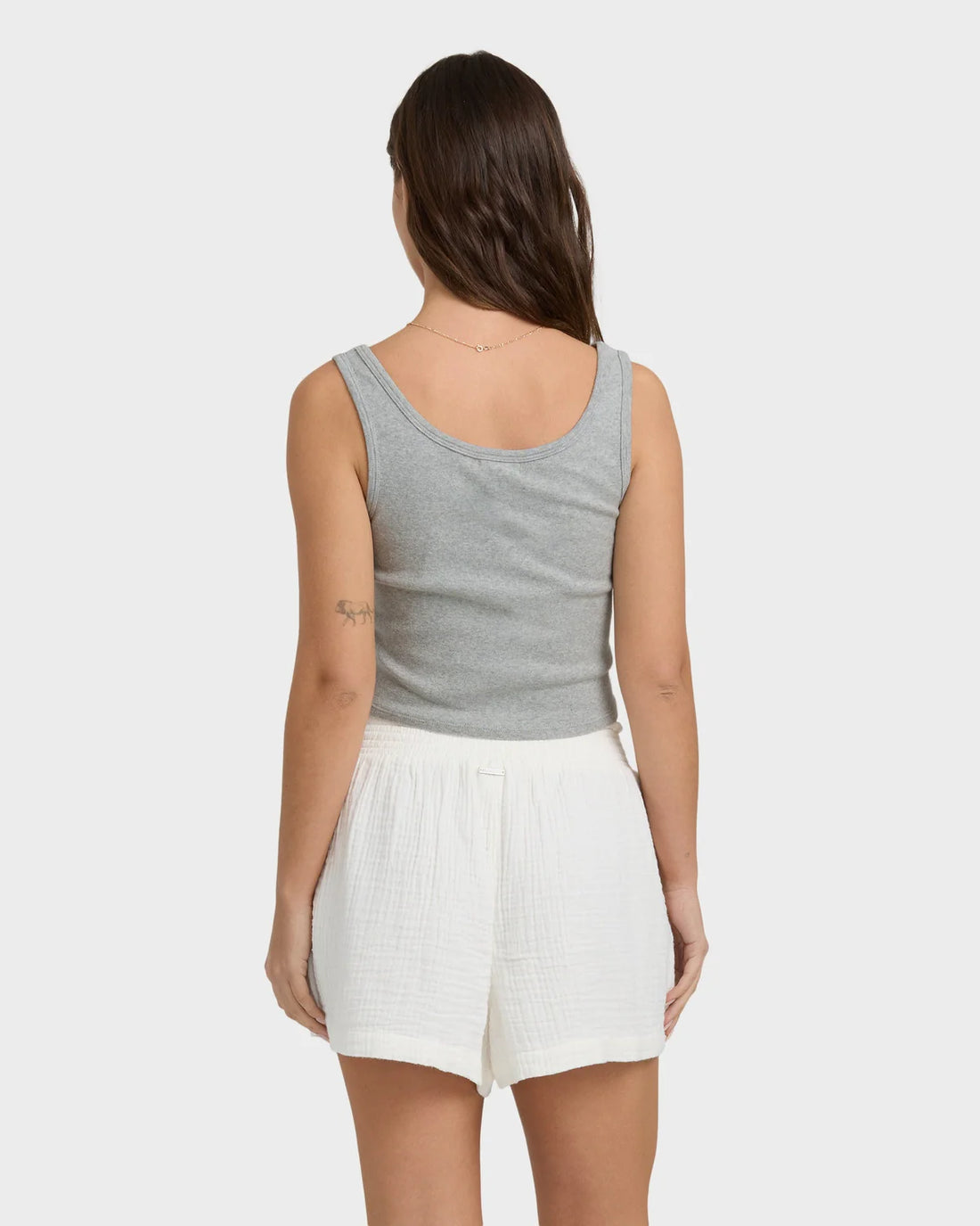 BILLABONG GODDESS KNIT TANK - HEATHER GRAY