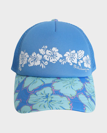 BILLABONG HAPPY HIBISCUS TRUCKER - TIDAL BLUE