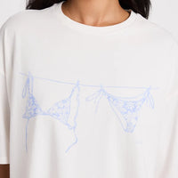 BILLABONG JUST ADD BIKINI TEE SHIRT - SALT CRYSTAL