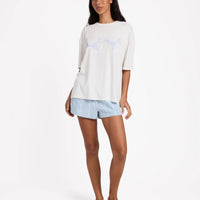 BILLABONG JUST ADD BIKINI TEE SHIRT - SALT CRYSTAL
