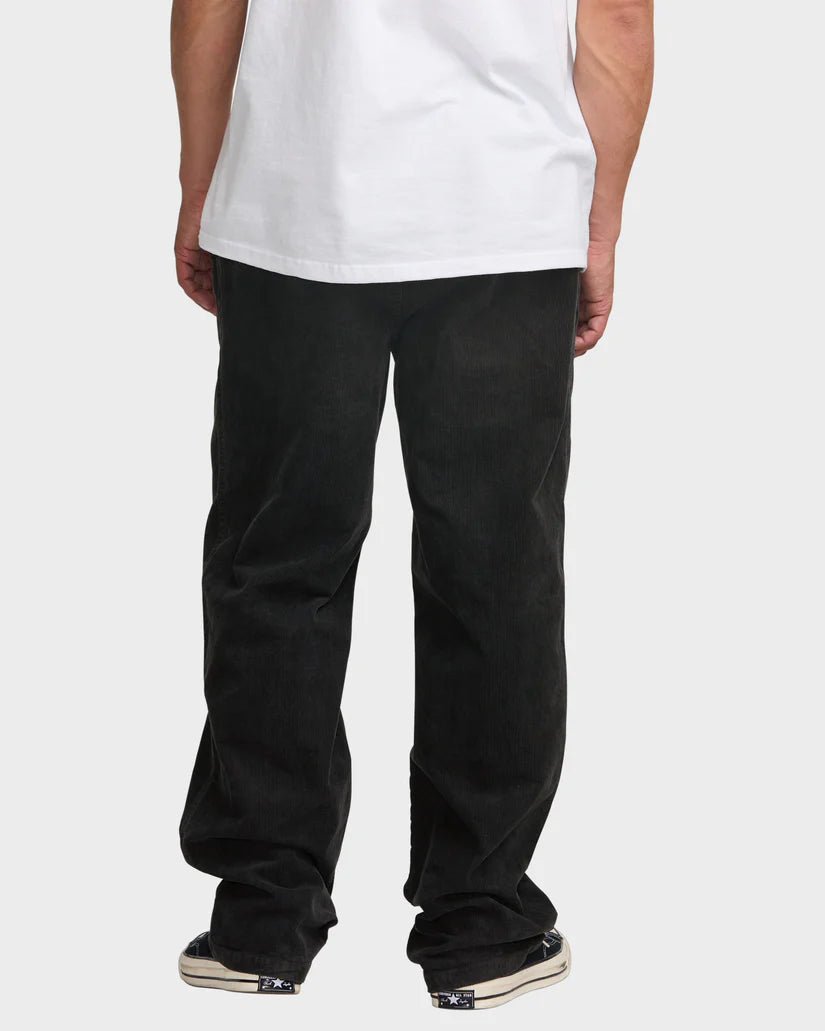 BILLABONG LARRY CORD PANTS - WASHED BLACK