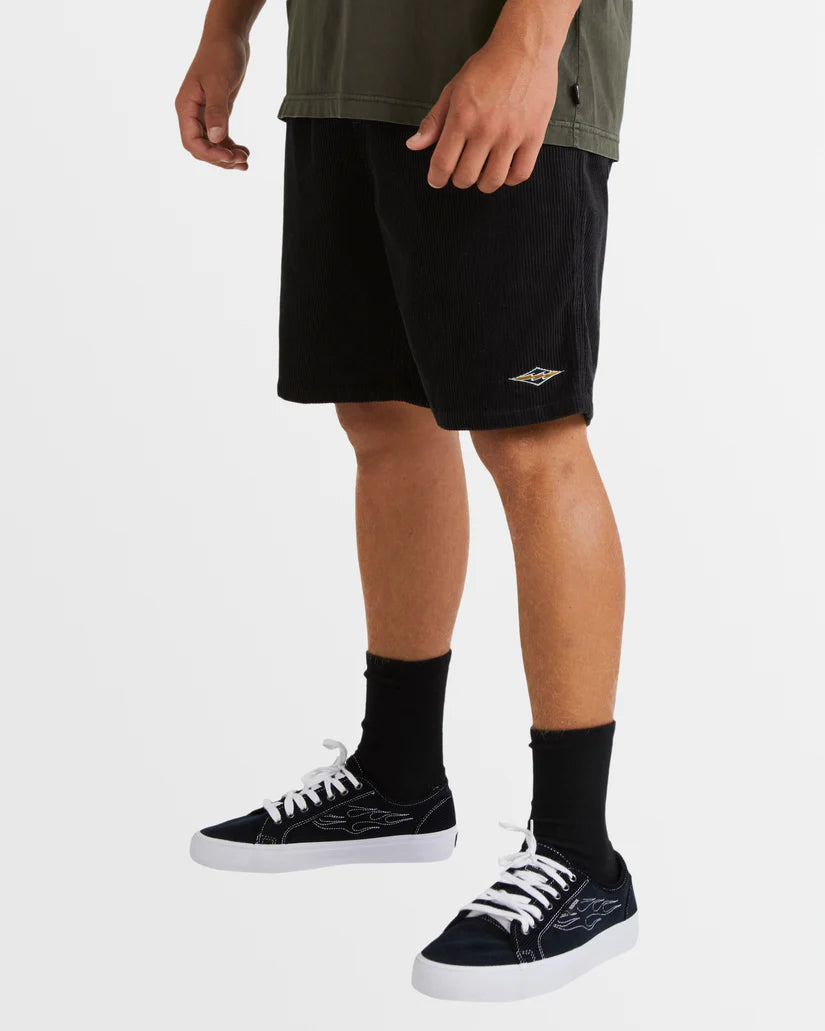 BILLABONG LARRY CORD SHORT - CHARCOAL