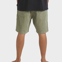 BILLABONG LARRY CORD SHORT - GREEN ASH