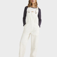 BILLABONG LEIA CORD OVERALLS - WHITE