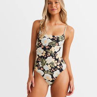 BILLABONG LOST COVE MIA DD ONE PIECE - BLACK PEBBLE