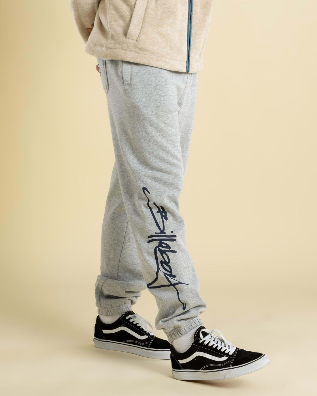 BILLABONG MENS J BAY TRACK PANT - LIGHT GREY HEATHER